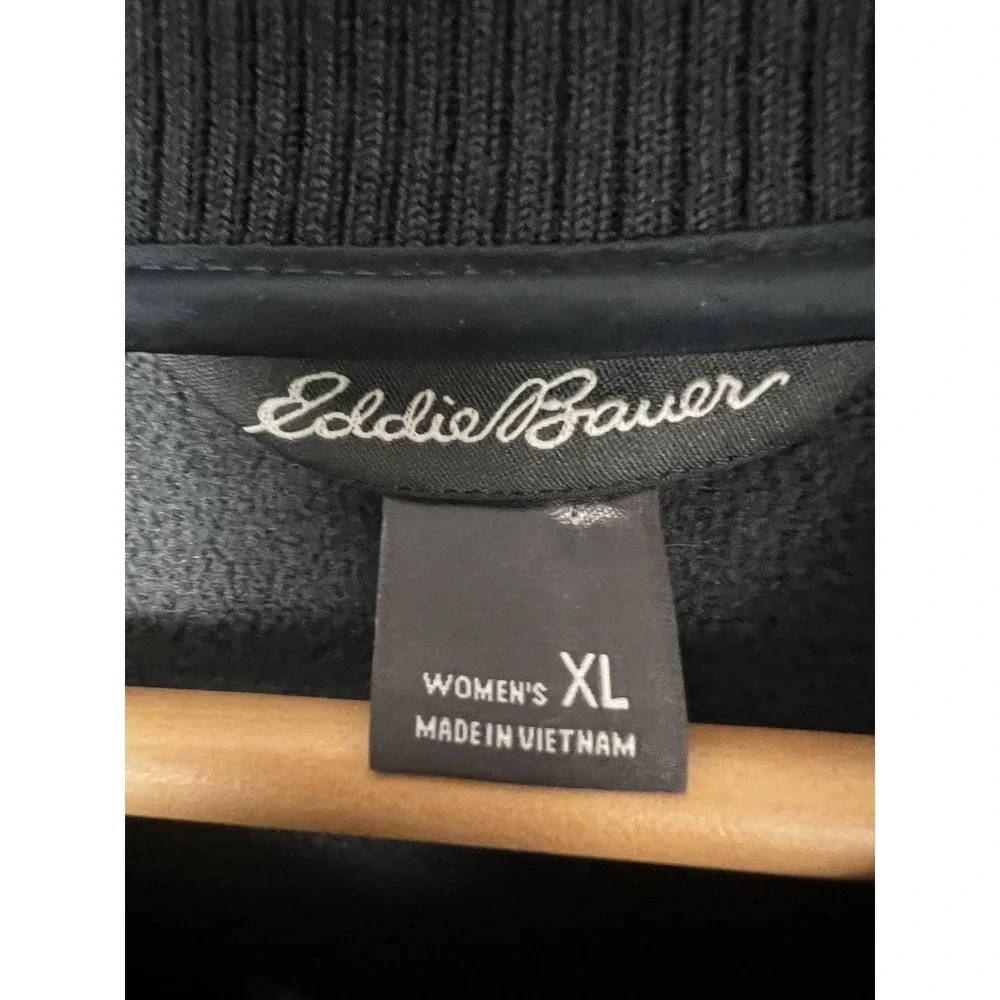 Eddie Bauer Lynden Fleece Parka‎ In Storm Size XL Dark Grey Pockets